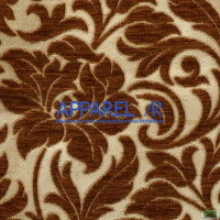 Ткань Велюр Adajio Flowers Light Brown