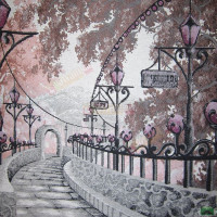 Ткань гобелен Alley Lilac