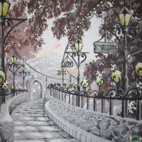 Тканина гобелен Alley Olive