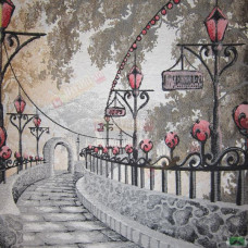 Тканина гобелен Alley Red Тканина гобелен Alley Red