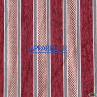 Ткань Шенилл Canada Stripe Bordo