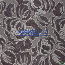 Ткань Жаккард Chikago Flowers Dark Brown