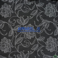 Тканина Рогожка Geneva Flowers Grey 11