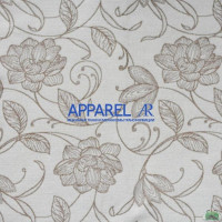 Ткань Рогожка Geneva Flowers White 01