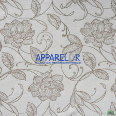 Тканина Рогожка Geneva Flowers White 01