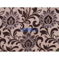 Ткань Жаккард Kristal Flowers Brown 38