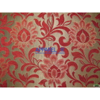 Ткань Жаккард Kristal Flowers Bordo 10