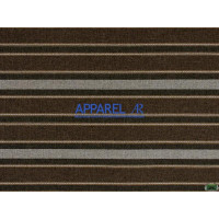 Тканина Рогожка Lumins Stripe Dark Brown