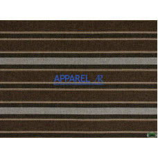 Ткань Рогожка Lumins Stripe Dark Brown