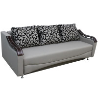 Прямий диван Фабрика "Київ" Індиго 4 тканина 10 Сірий