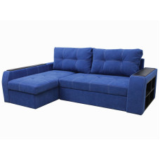 Кутовий диван Фабрика "Київ" Дієго кут зліва тканина 16 Синій