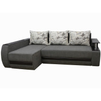Кутовий диван Фабрика "Київ" Брайтон кут зліва тканина 15 Сірий