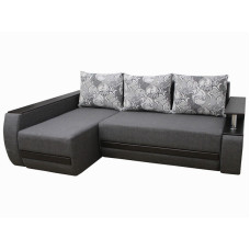 Кутовий диван Фабрика "Київ" Брайтон кут зліва тканина 36 Сірий