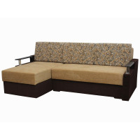 Кутовий диван Фабрика "Київ" Зеон кут зліва тканина 22 Коричневий