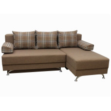 Кутовий диван Фабрика "Київ" Хаген кут праворуч 29 Коричневий